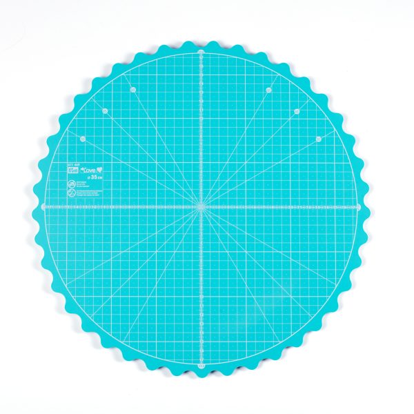 BASE DE CORTE PRYM ROTATIVA 35CM TURQUESA